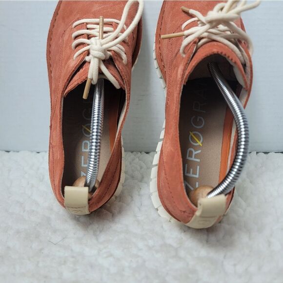 Cole Haan ZeroGrand Suede Oxford Shoes Men’s 9M Rust Brown Grand.OS Lace Up Up main image 6